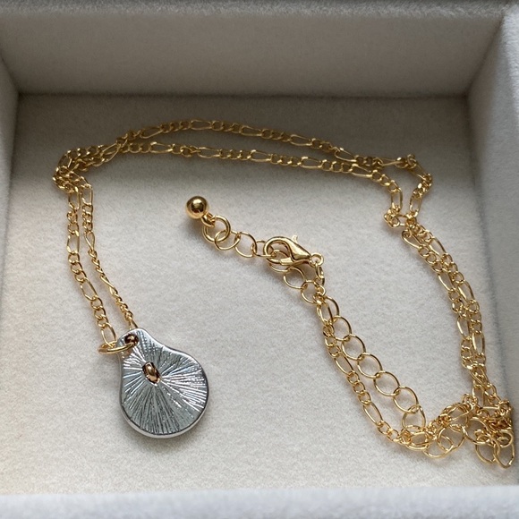 Handmade Gold and Silver Faith Bible Verse Charm Necklace - Picture 10 of 15